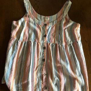 Terra & Sky striped blousy tank